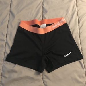 Nike pro spandex shorts
